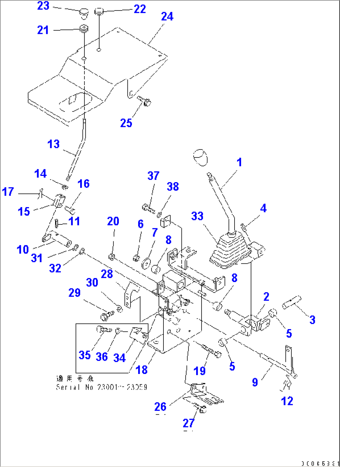 WORK EQUIPMENT CONTROL (LEVER)