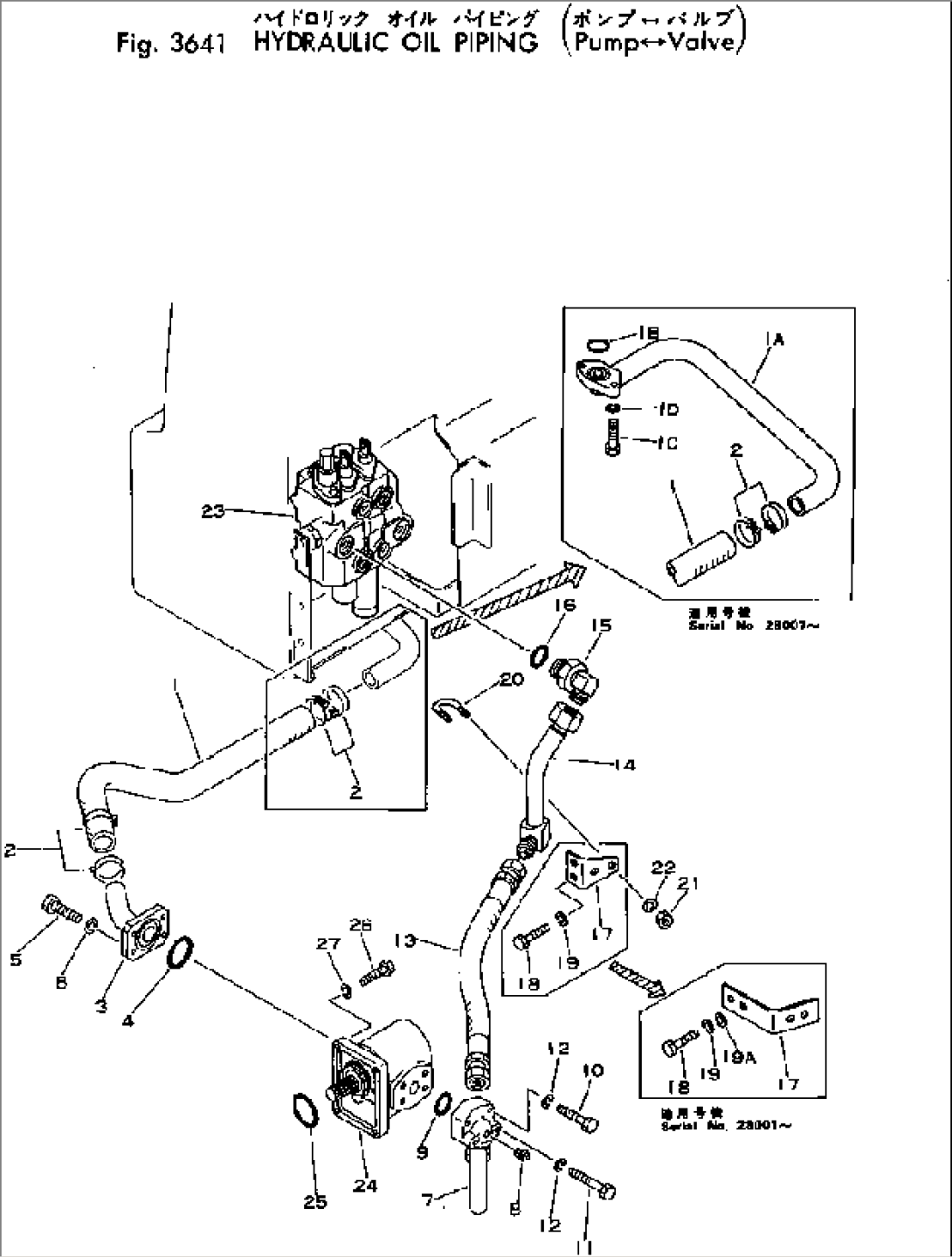 HYDRAULIC OIL PIPING (PUMP-VALVE)