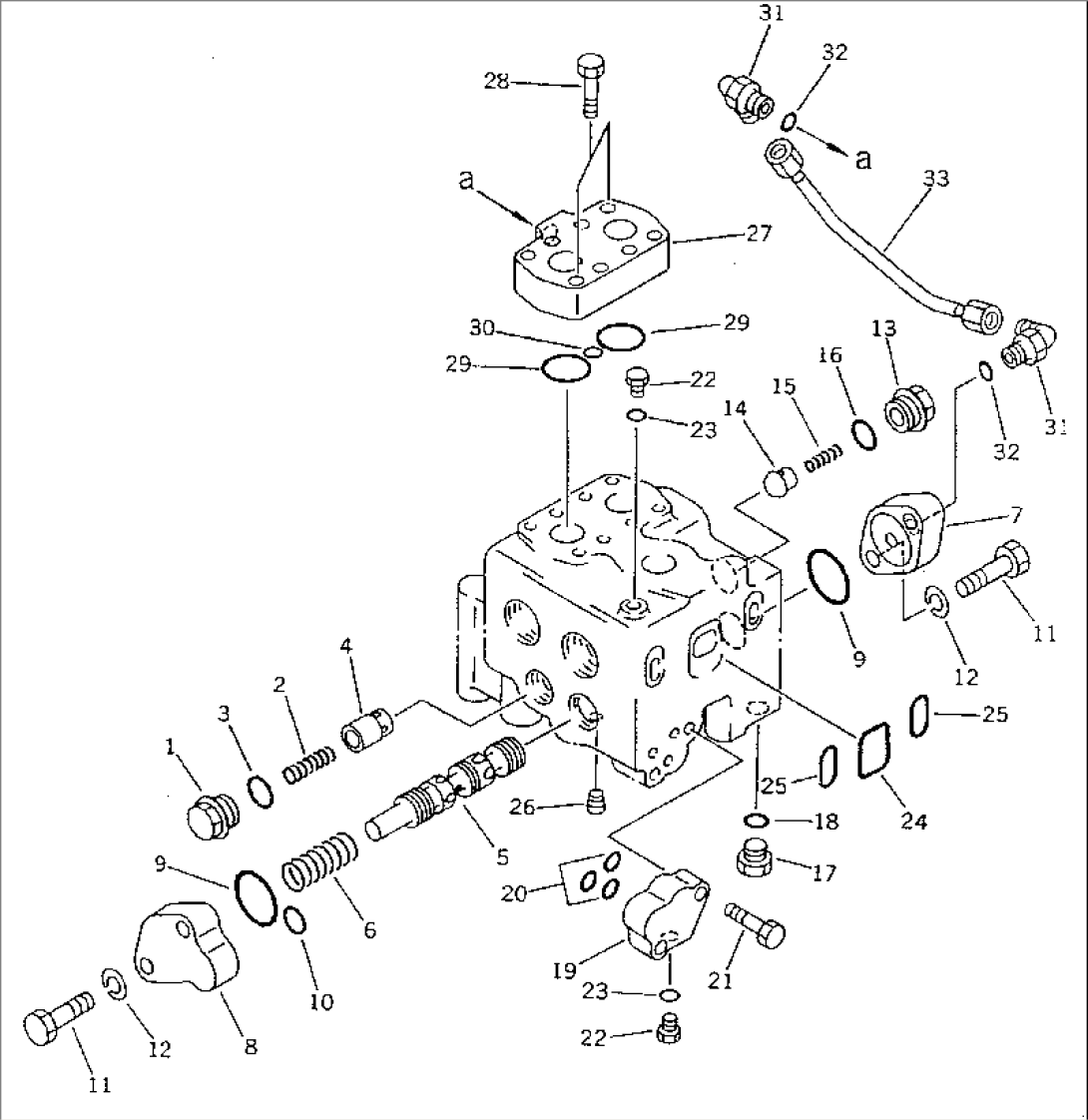 BLADE CONTROL VALVE (3/5) (WITH SCRAPER)