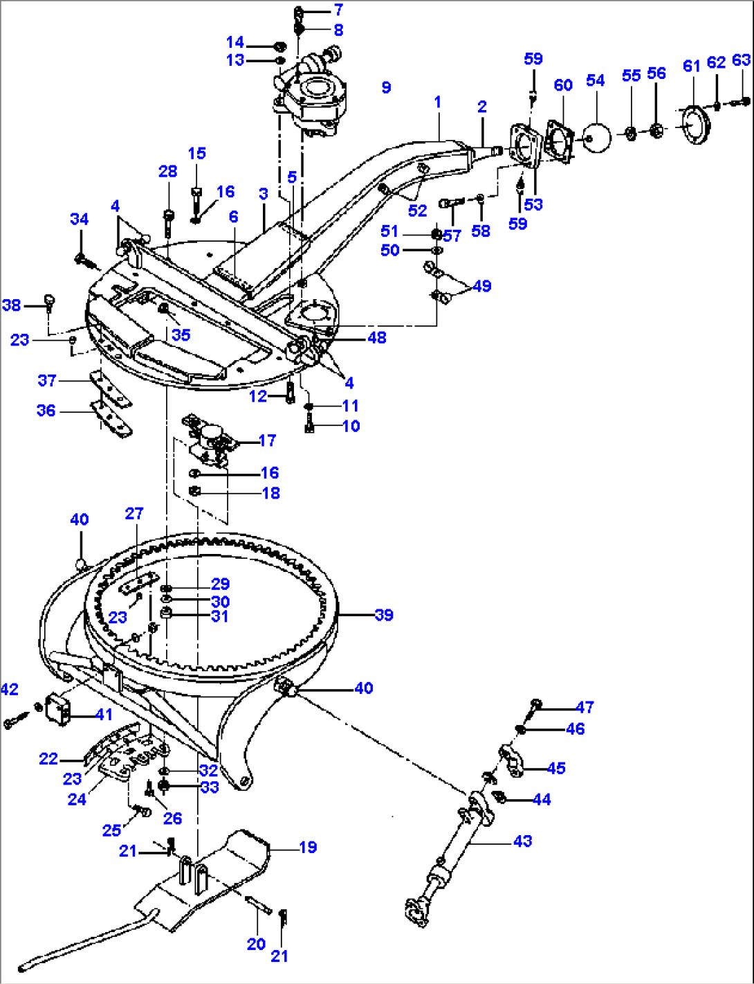 NON-LUBE DRAWBAR & CIRCLE