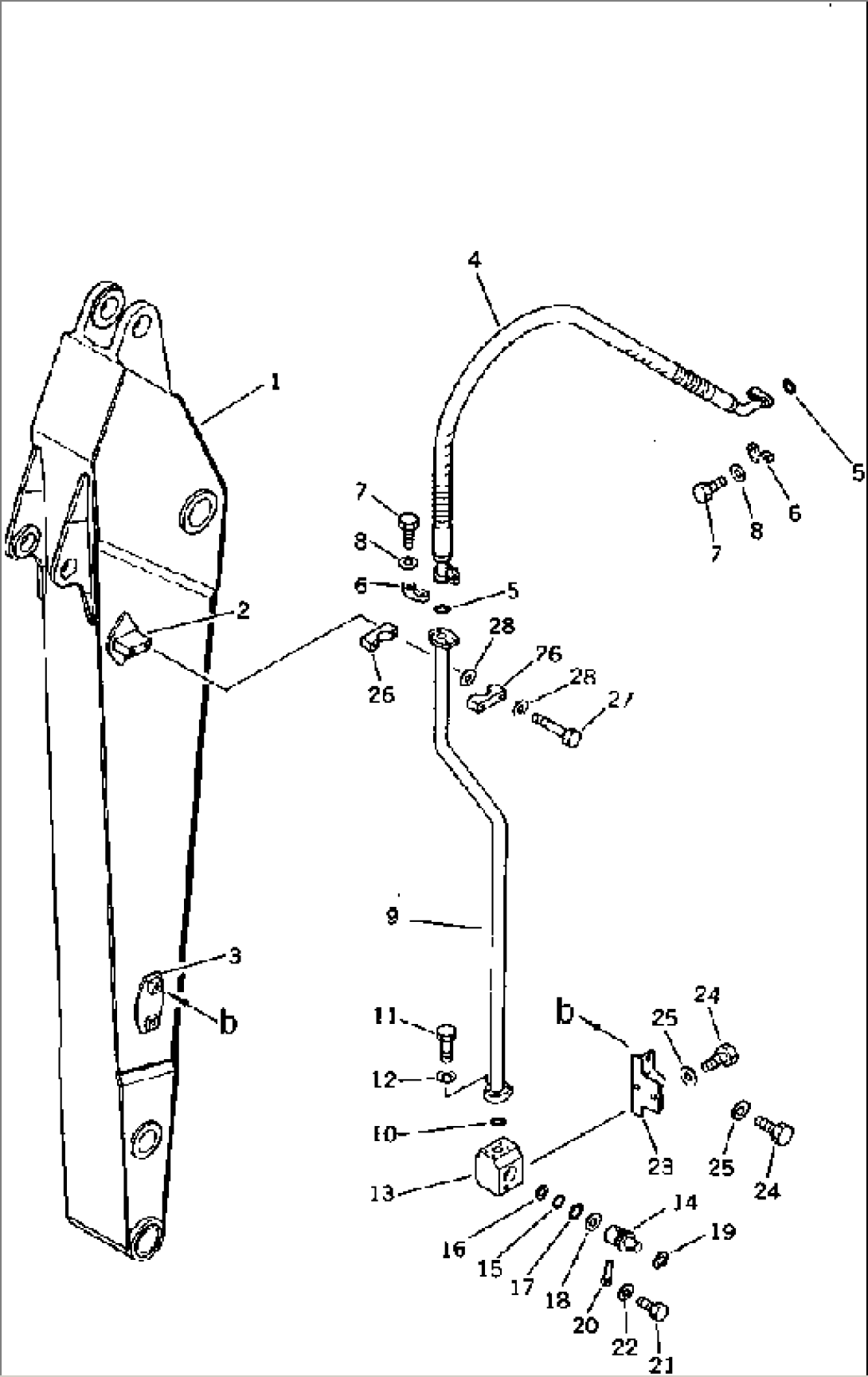 ADDITIONAL PIPING (ATTACHMENT SIDE) (FOR SHORT ARM) (2/3)