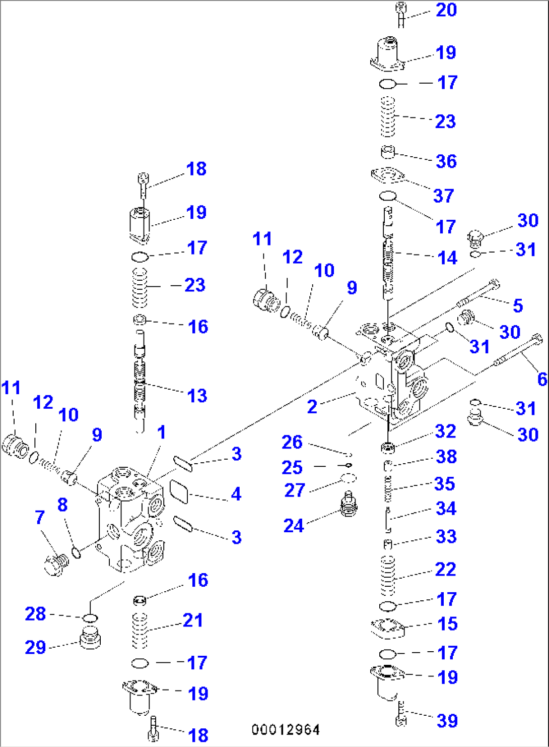 CONTROL VALVE (2-SPOOL) (1/2)