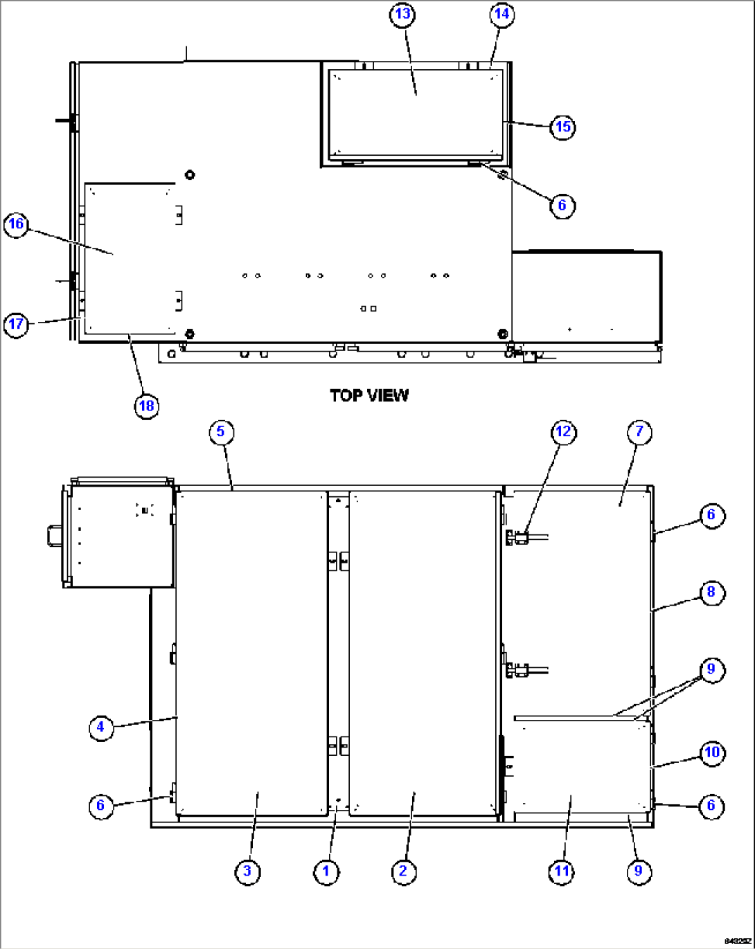 CONTROL CABINET - DOORS & COVERS 1/2 GE1767