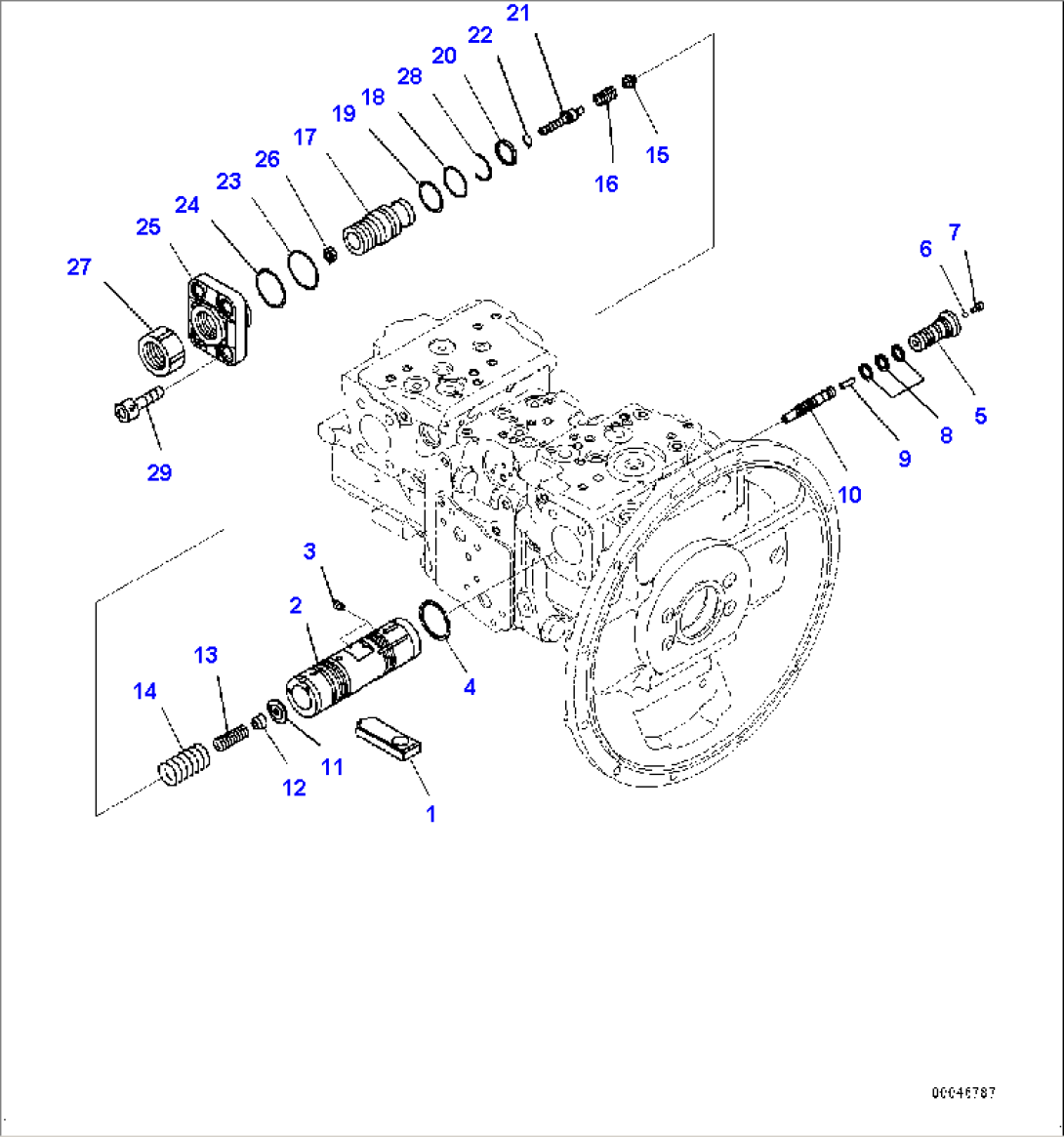 Main Pump, Inner Parts, Hydraulic Pump (4/11)