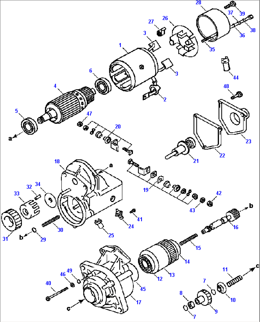 FIG. B0010-01A0 STARTING MOTOR