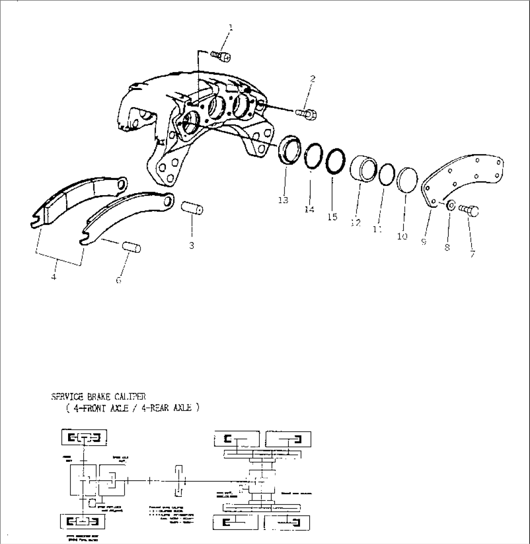 SERVICE BRAKE CALIPER