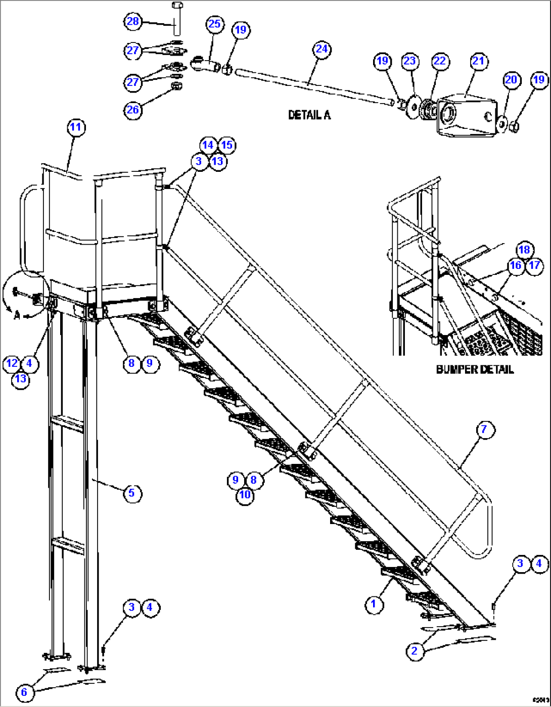 DIAGONAL LADDER INSTALLATION - L.H.