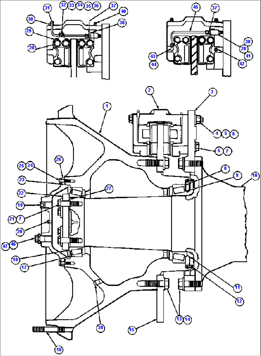 SPINDLE, HUB & BRAKE INSTL