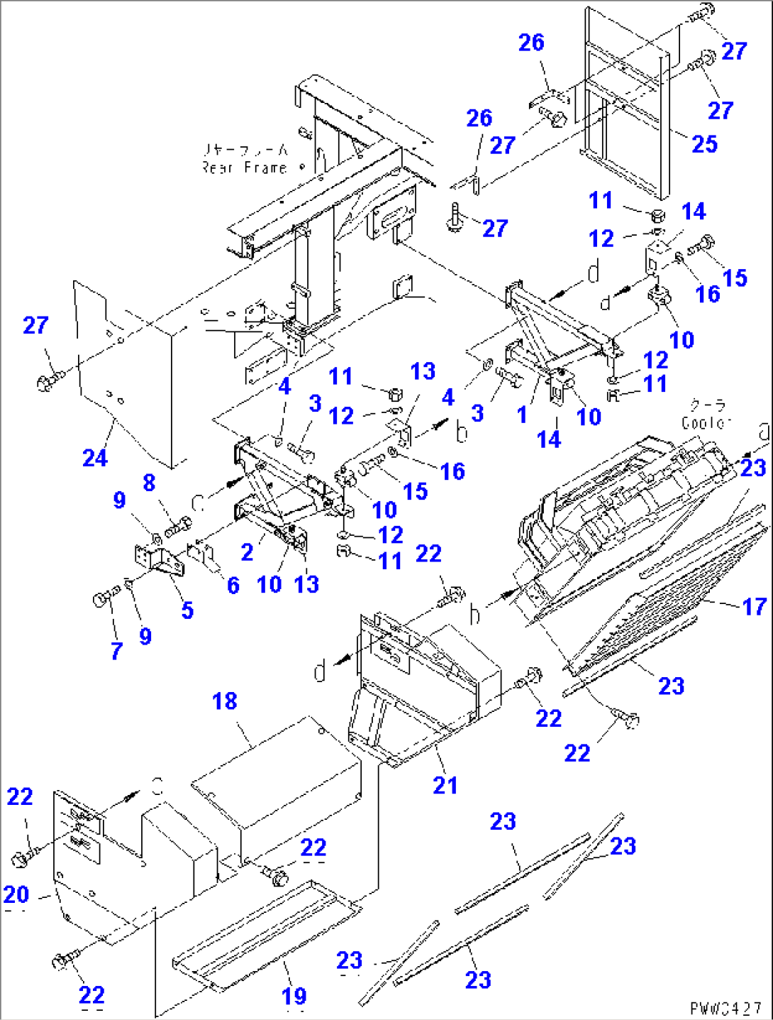 FUEL PIPING (FUEL COOLER MOUNTING PARTS)