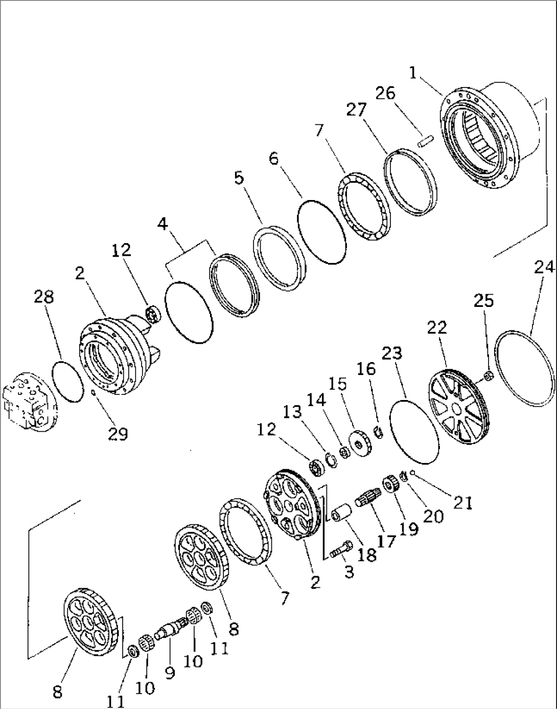 TRAVEL MOTOR (3/3)(#1002-1100)