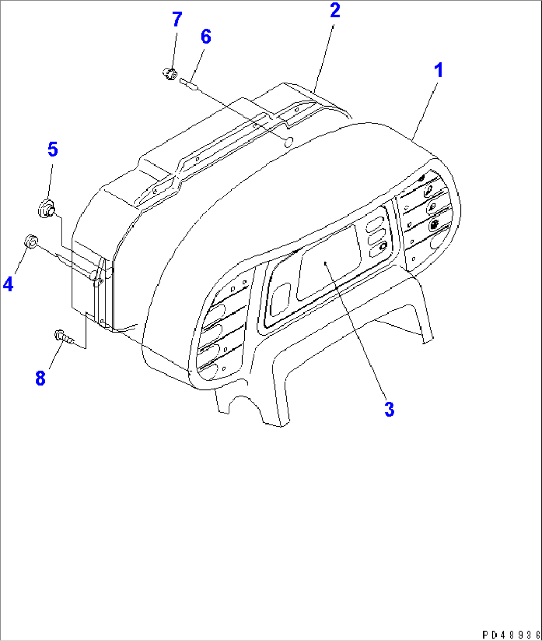MAIN MONITOR (INNER PARTS)(#50001-)