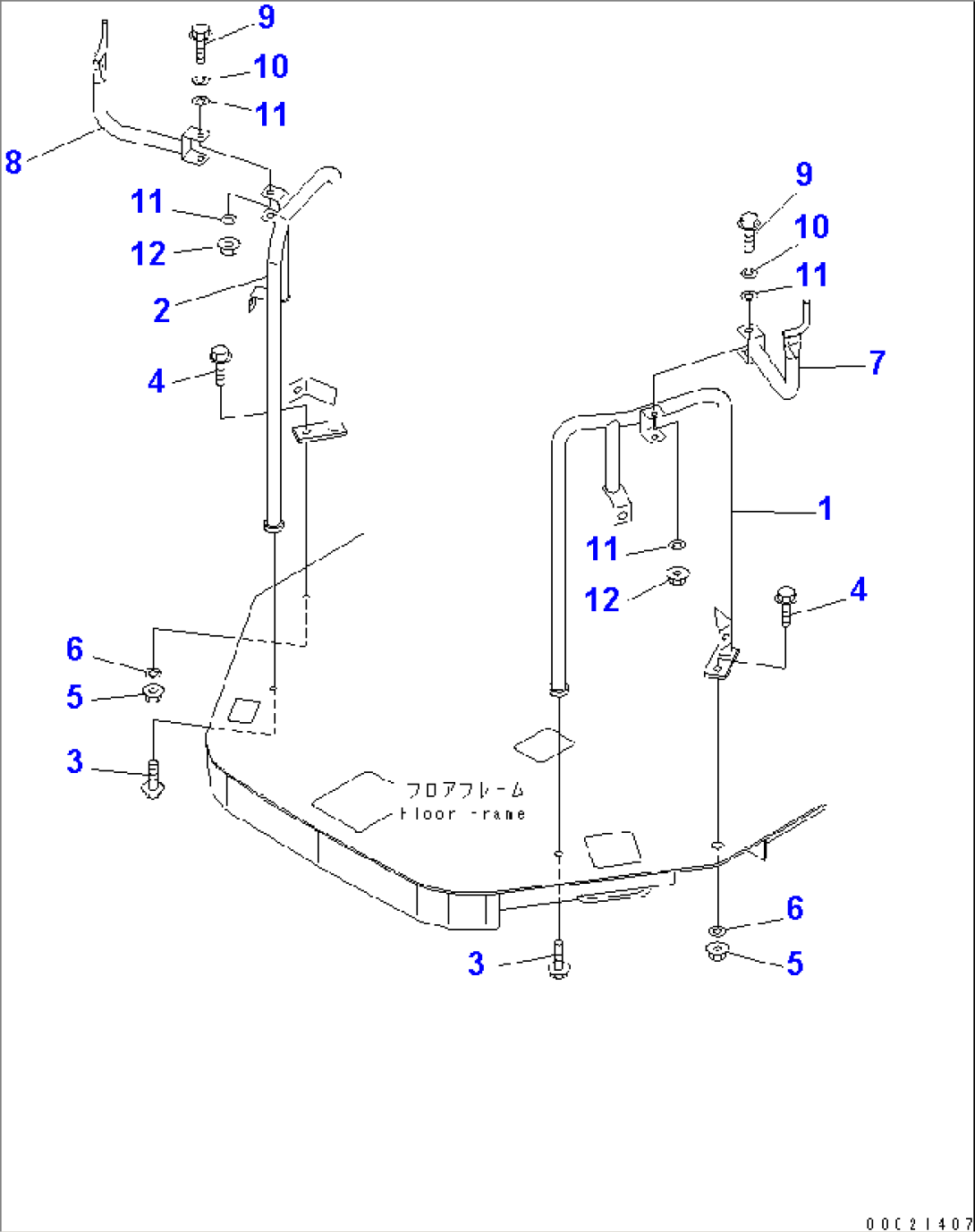 LADDER RAIL (LIVESTOCK RAISING SPEC.)