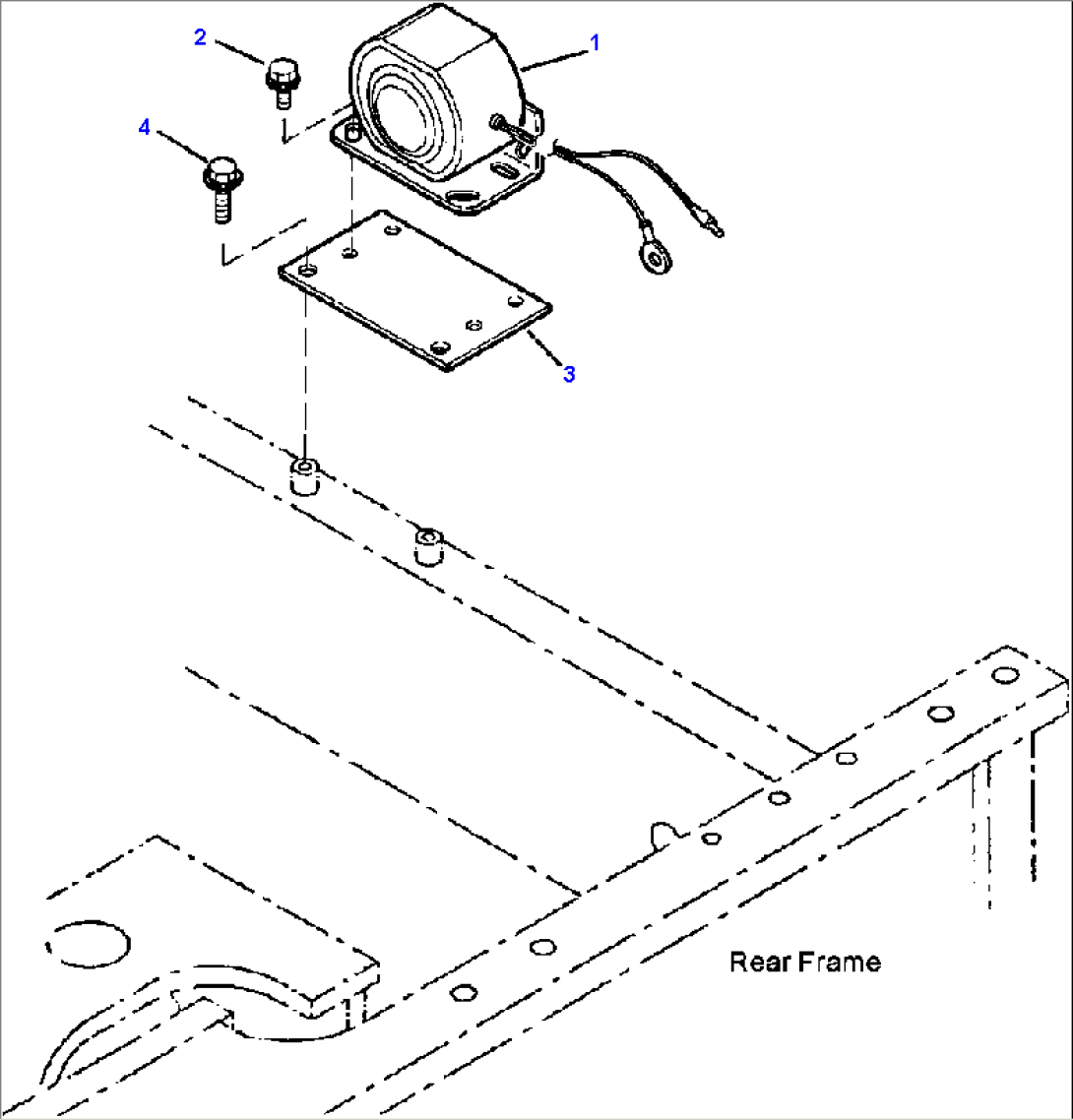 E0202-02A0 REAR HARNESS BACK-UP ALARM