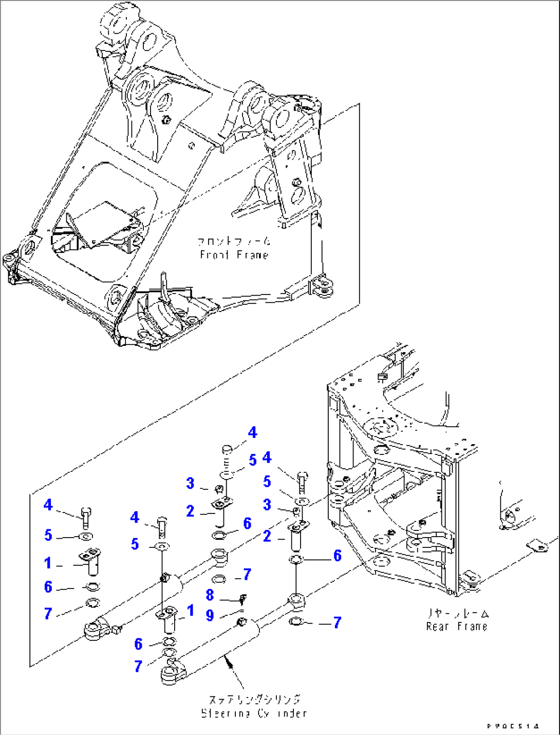 STEERING CYLINDER (MOUNTING PIN)