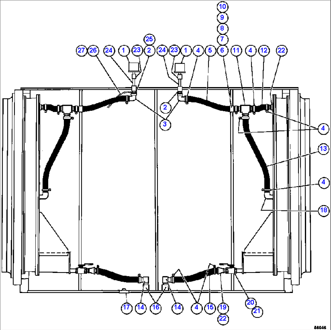 WHEEL MOTOR PIPING