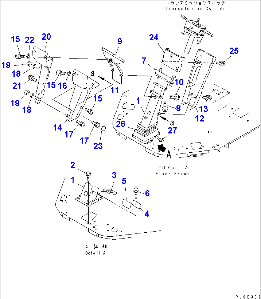 FLOOR (DASHBOARD) (WITH CAB) (HEATER) (WITH 2-PERSONS CAB AND TACHOGRAPH)(#64465-)