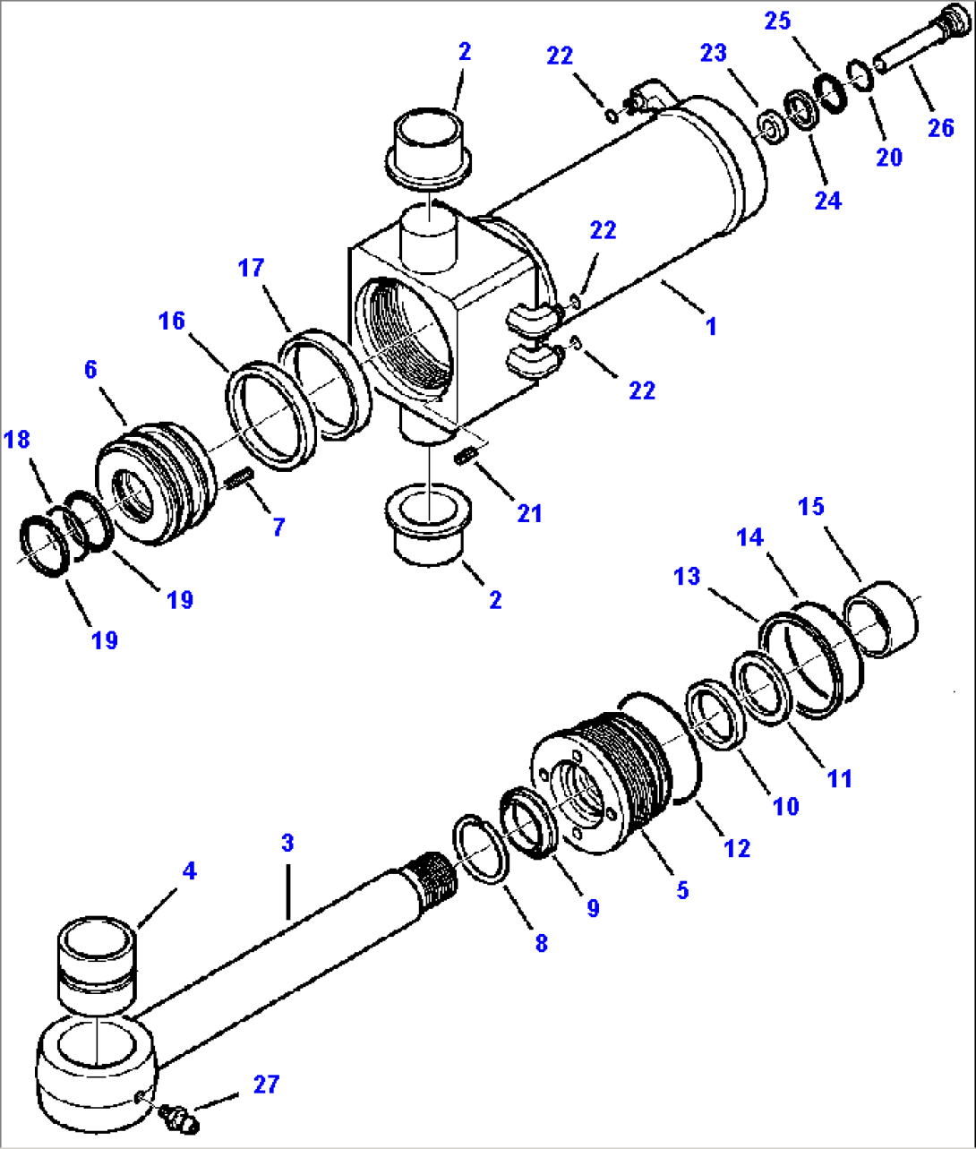 H7202-01A0 CYLINDER ASSEMBLY BACKHOE - SWING