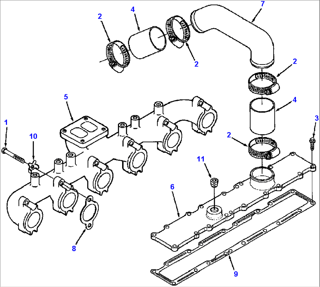 INTAKE AND EXHAUST MANIFOLD