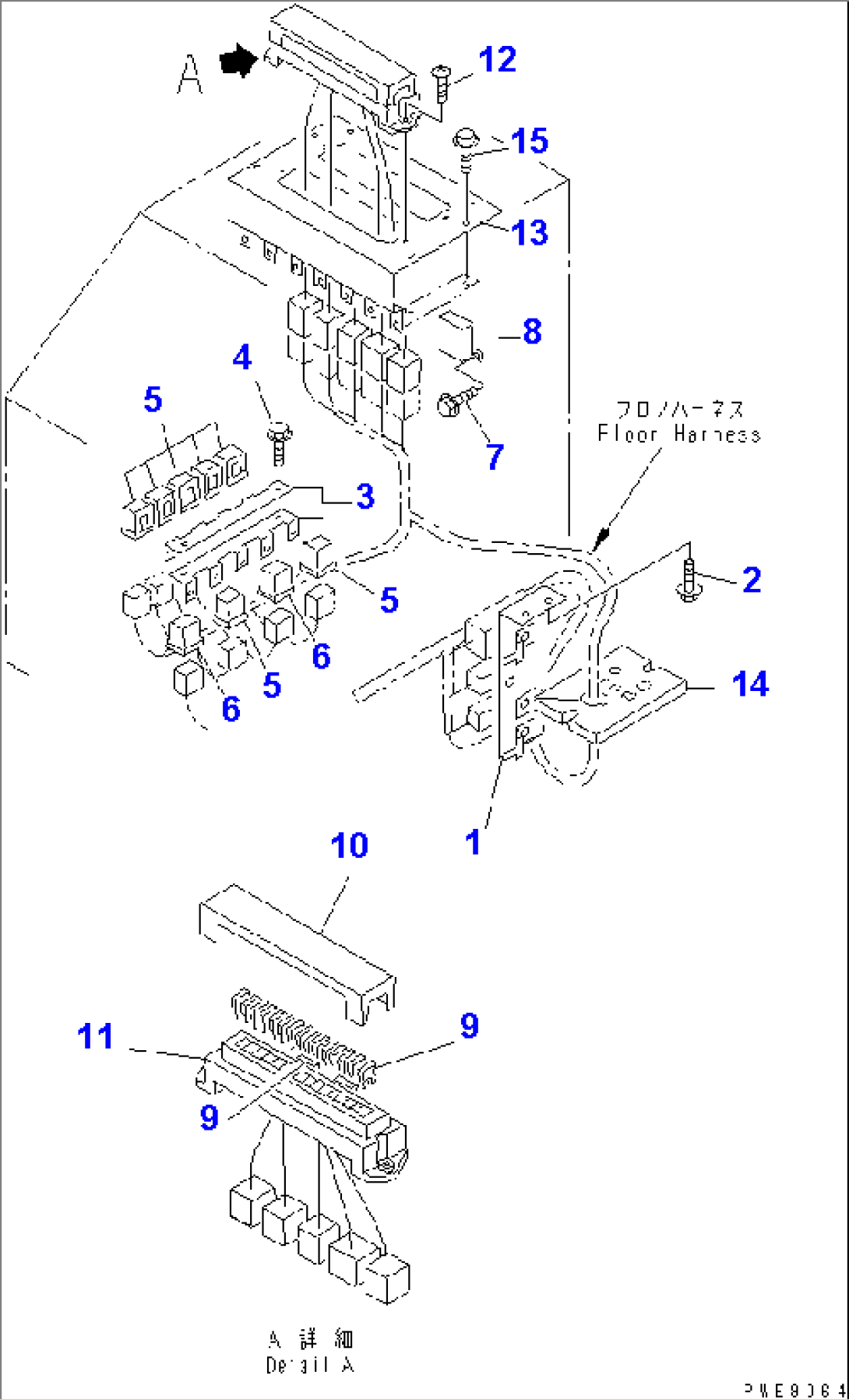 WIRING HARNESS (R.H. CONSOLE BOX LINE)(#10001-11122)