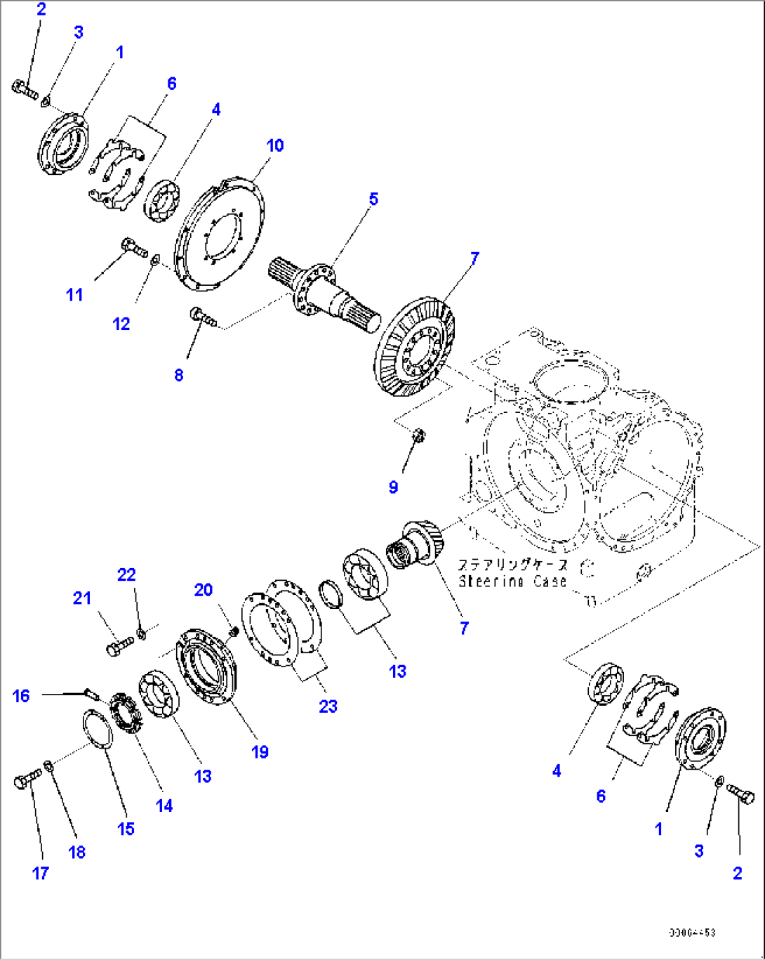 Power Train, Bevel Gear and Shaft (#85077-)