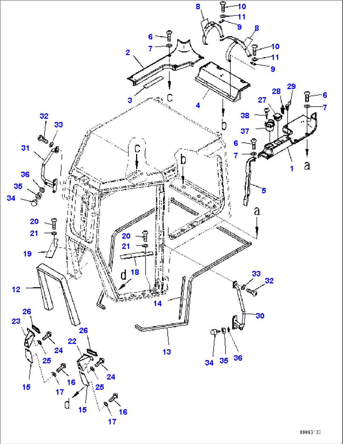Cab, Envelope Parts (1/2) (#20003-)