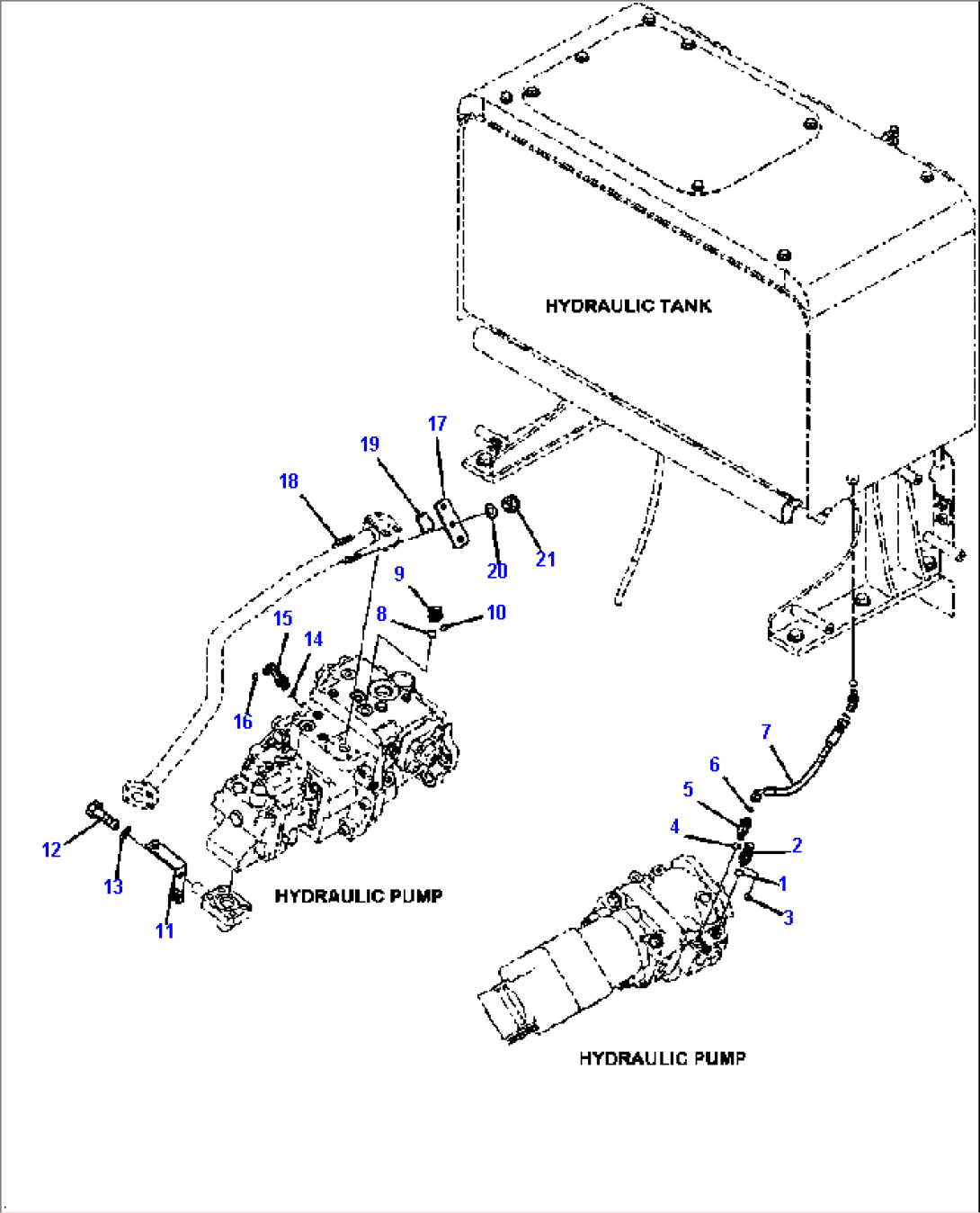 H0210-29A0 HYDRAULIC PUMP LOAD SENSING LINE