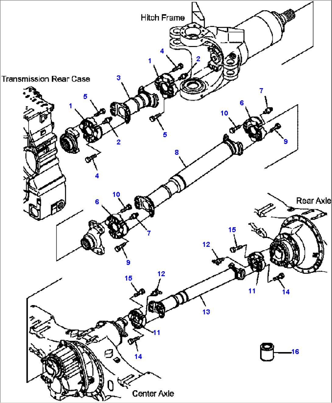 FIG. F3240-01A0 REAR DRIVE SHAFT