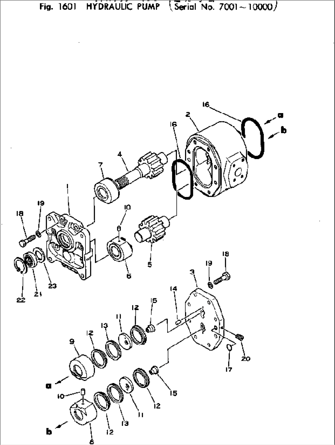 HYDRAULIC PUMP(#7001-10000)