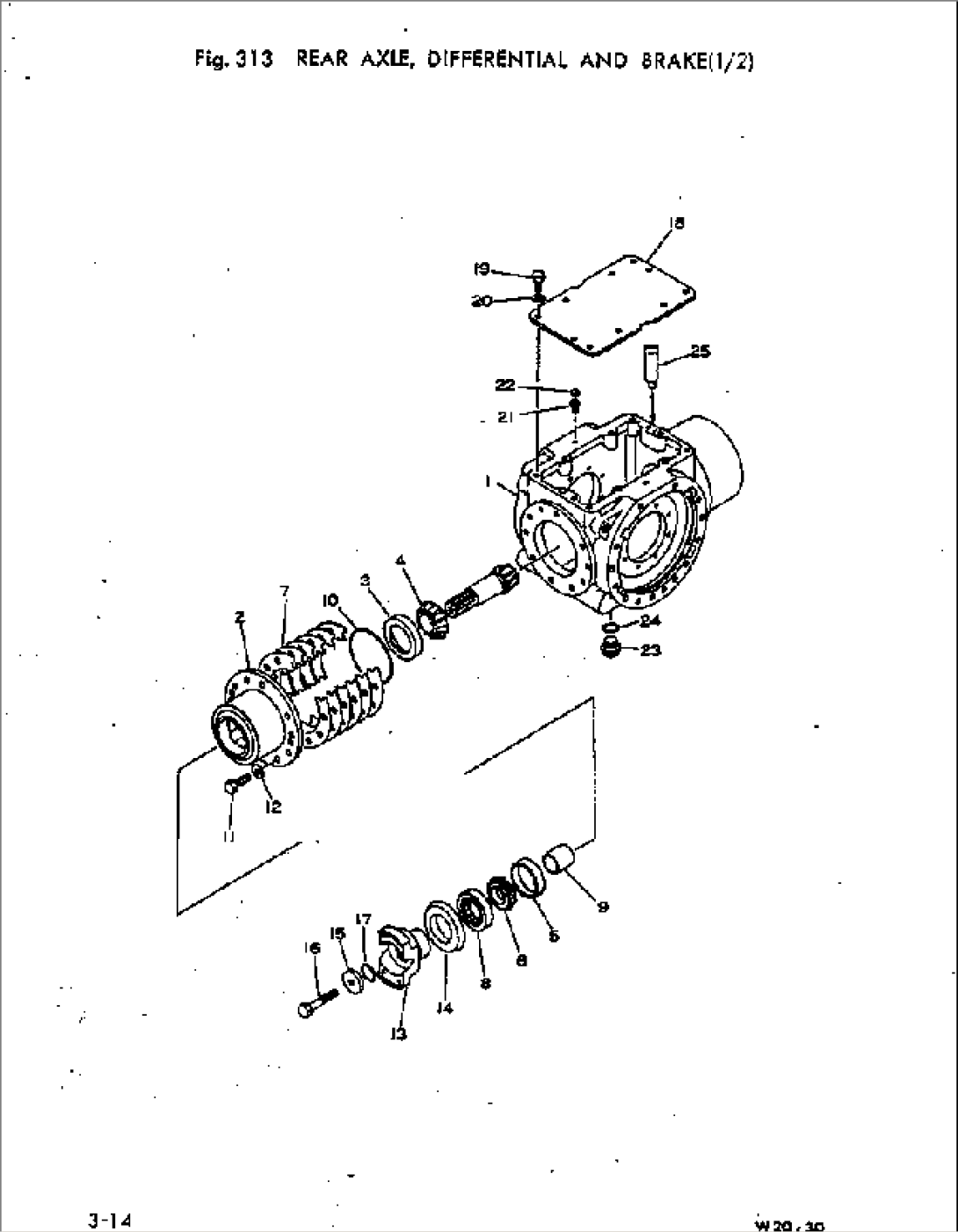 RERAR AXLE¤ DIFFERENTIAL AND BRAKE (1/2)