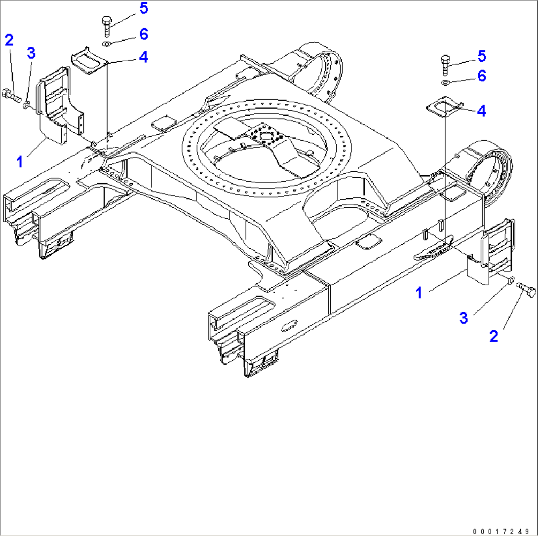 STEP (TRACK FRAME SIDE) (FOR 1200MM WIDE SHOE)(#30001-)