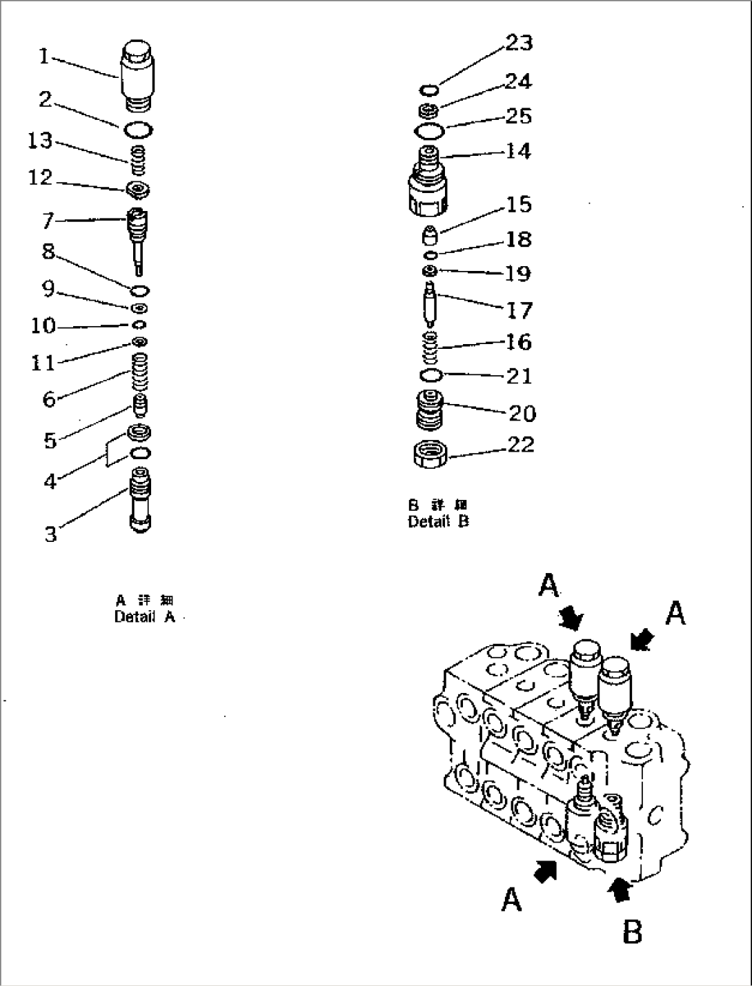 CONTROL VALVE¤ R.H. (3/3) (FOR CONFLUENT ATTACHMENT CIRCUIT)