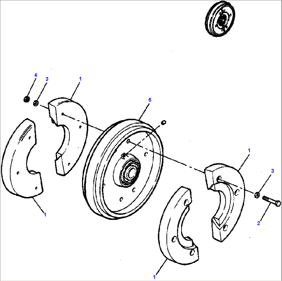 FRONT IDLER COUNTERWEIGHT