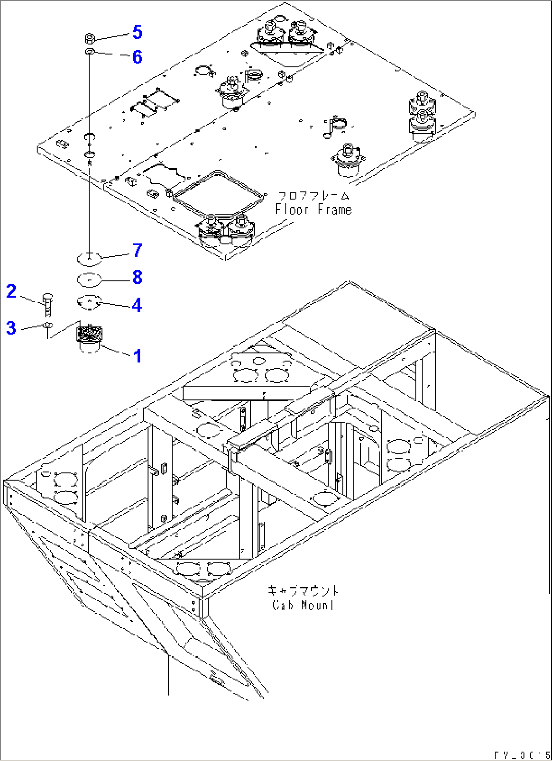 FLOOR FRAME MOUNT