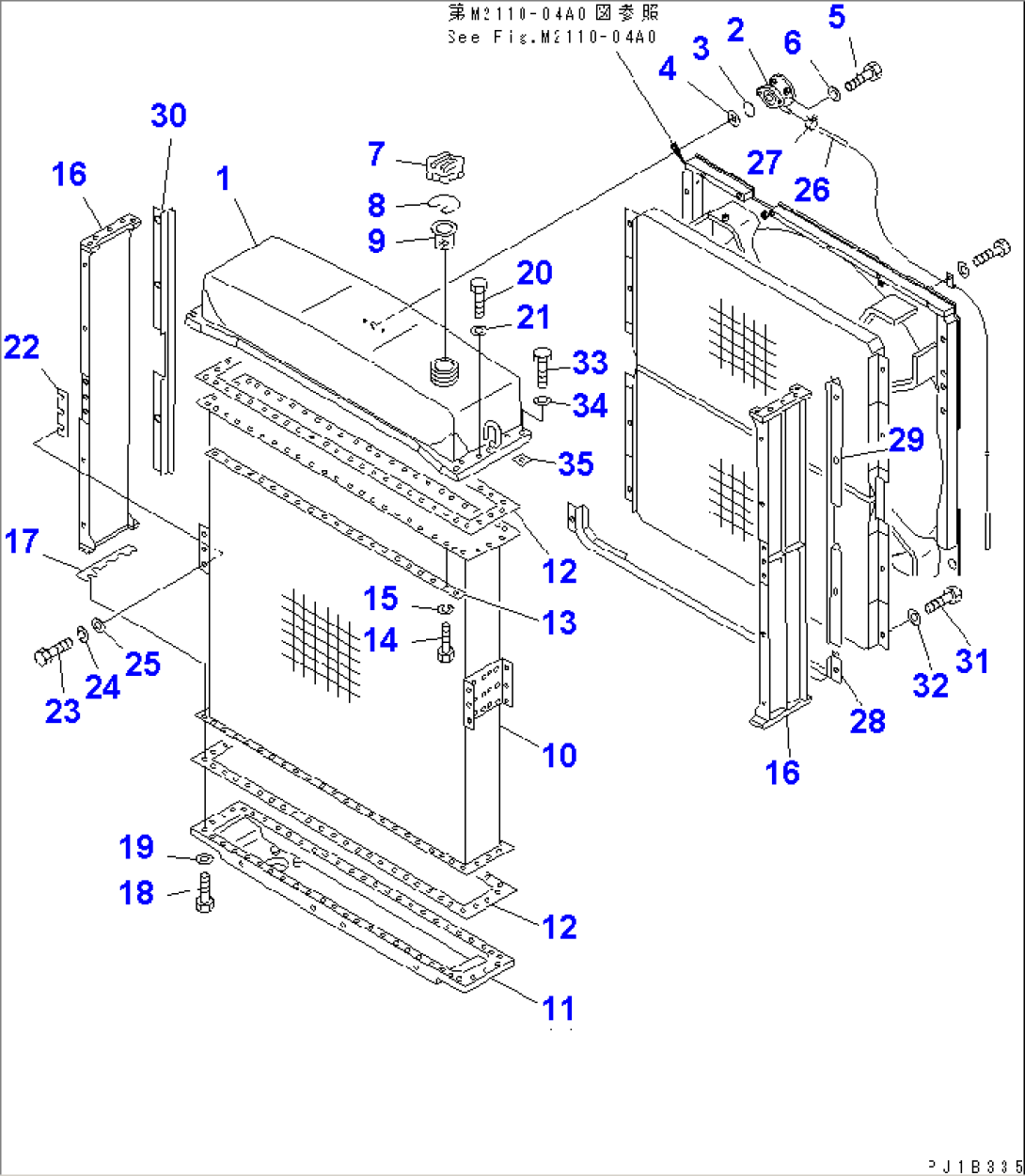 RADIATOR (FOR 140 ENGINE)(#31586-31591)