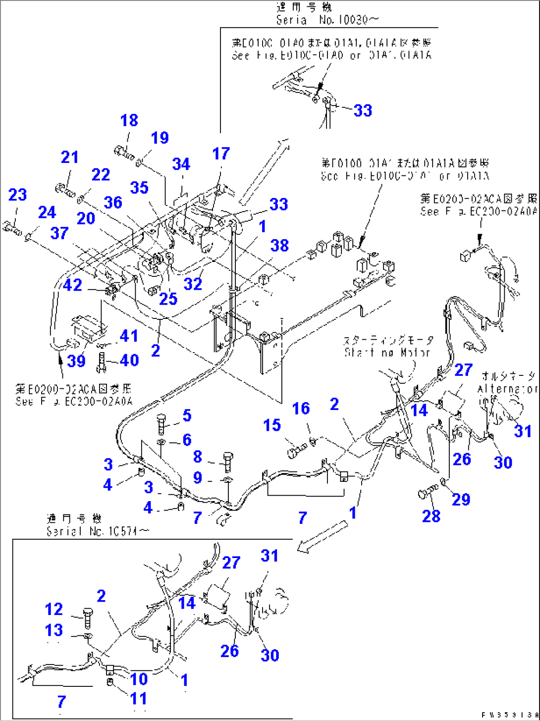 WIRING (STARTING HARNESS)(#10022-)
