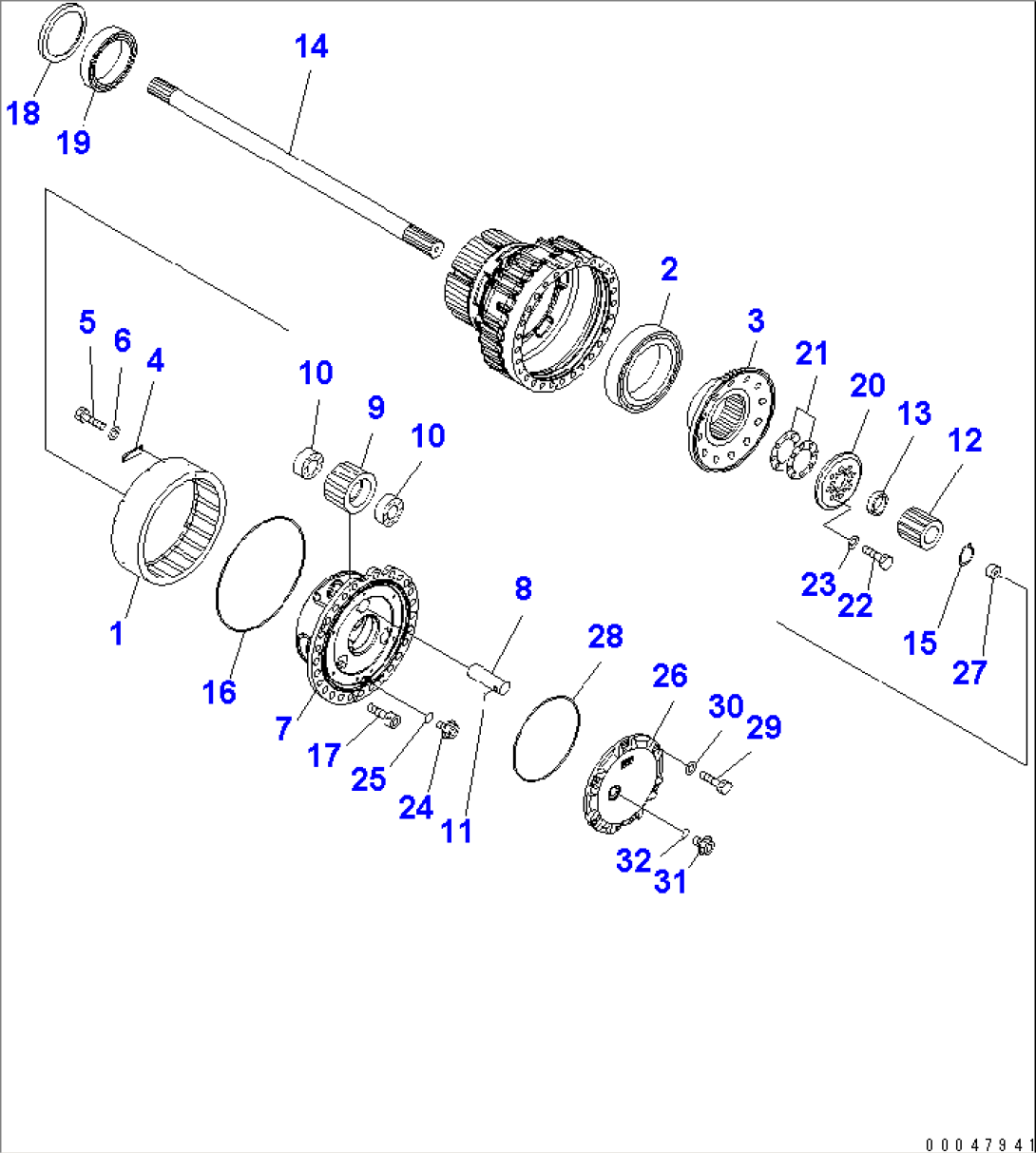 REAR AXLE (FINAL DRIVE ASS