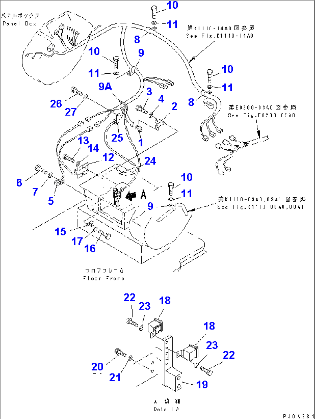 FLOOR FRAME (HARNESS)(#1801-)