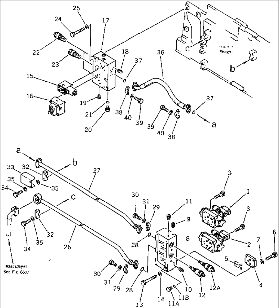 MANIFOLD (A) TO MANIFOLD (B) PIPING