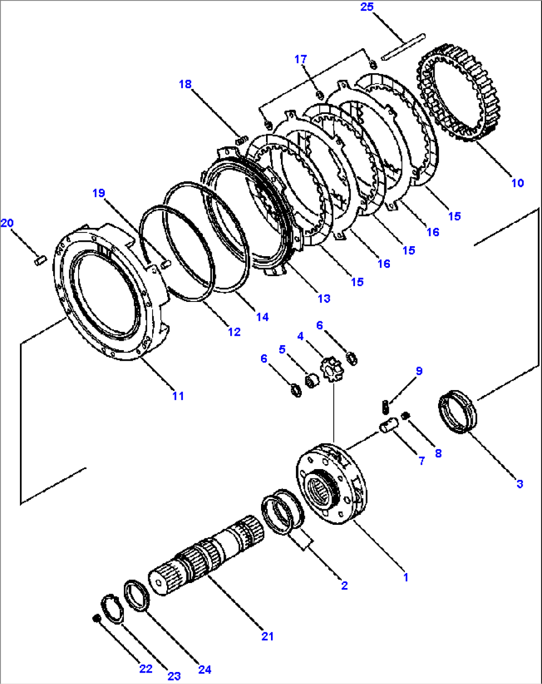 TRANSMISSION 1st CLUTCH