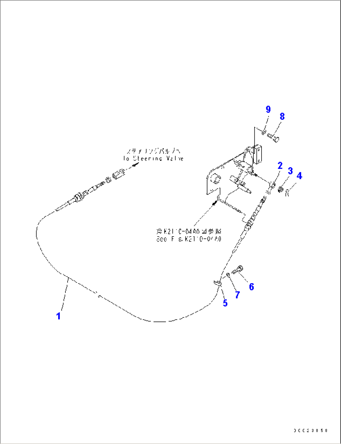FLOOR FRAME (PARKING BRAKE CABLE)