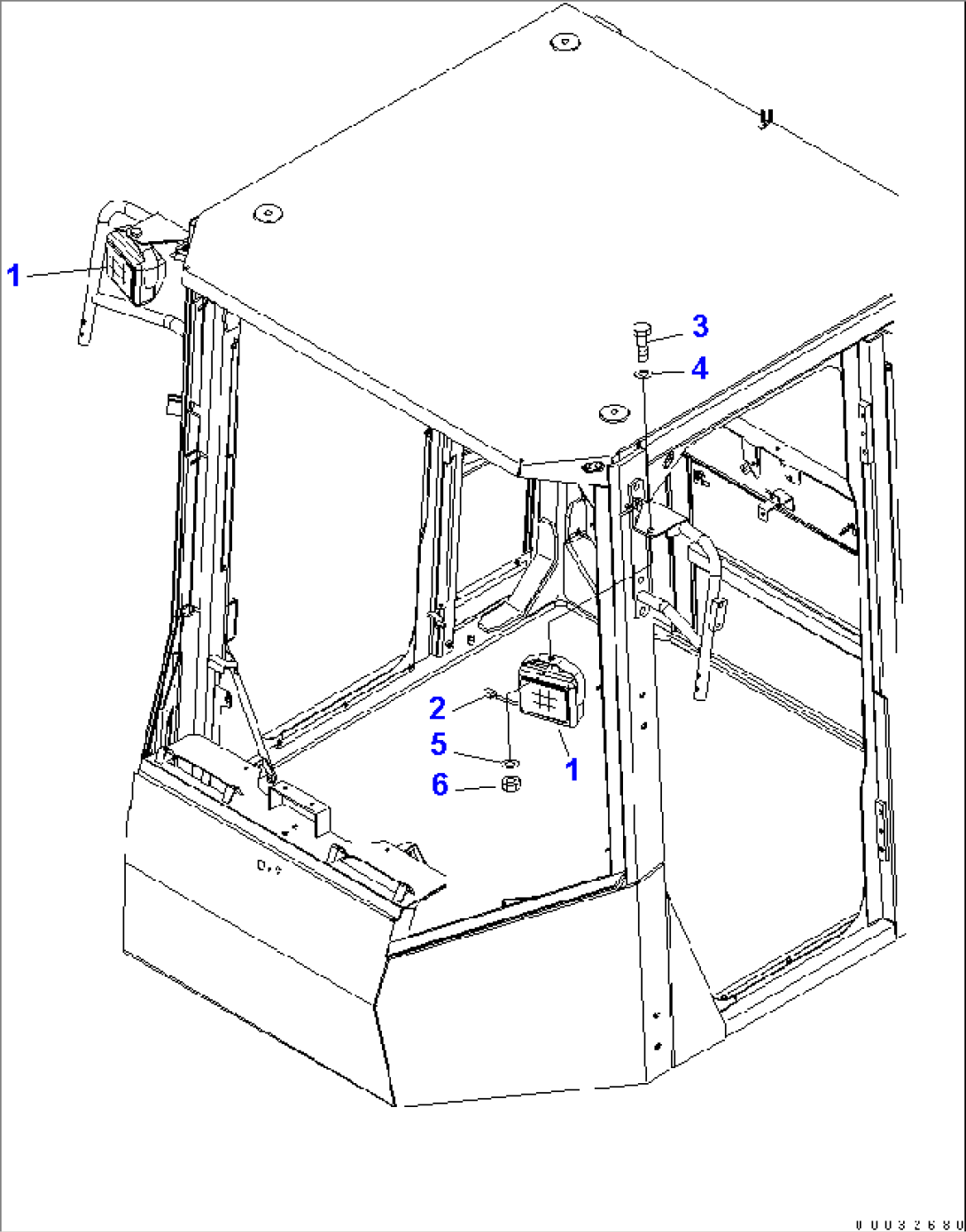 ROPS CAB (WORKING LAMP)