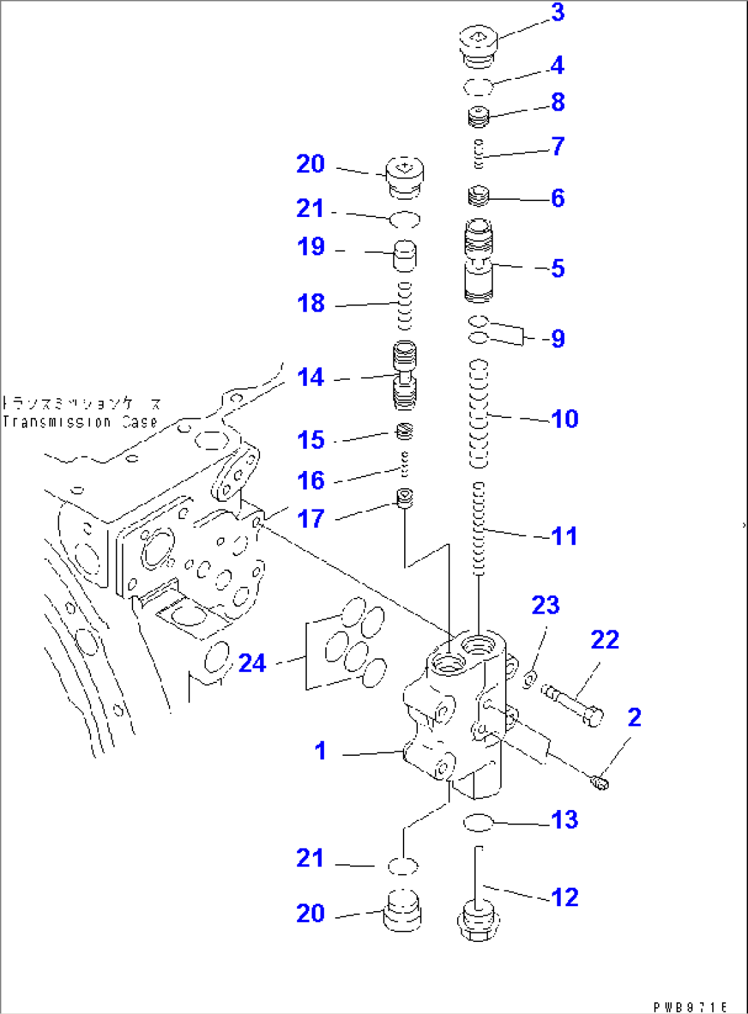 TRANSMISSION (MAIN RELIEF VALVE) (COLD WEATHER (B) SPEC.)(#65275-)