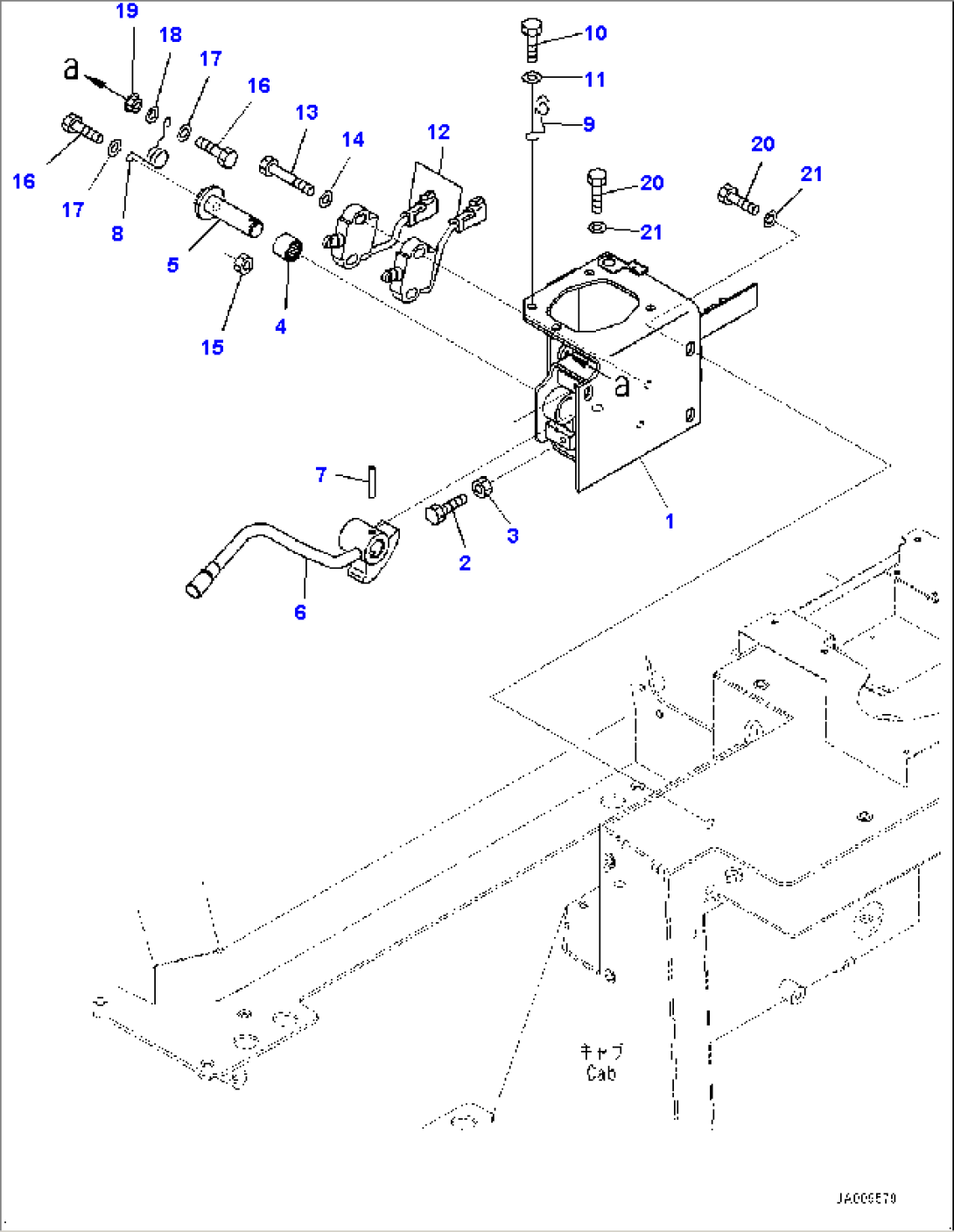 Cab, Parking Brake Lever (#80179-)