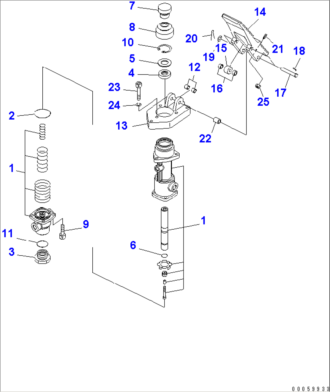 FLOOR SUB (SINGLE VALVE)(#55001-)