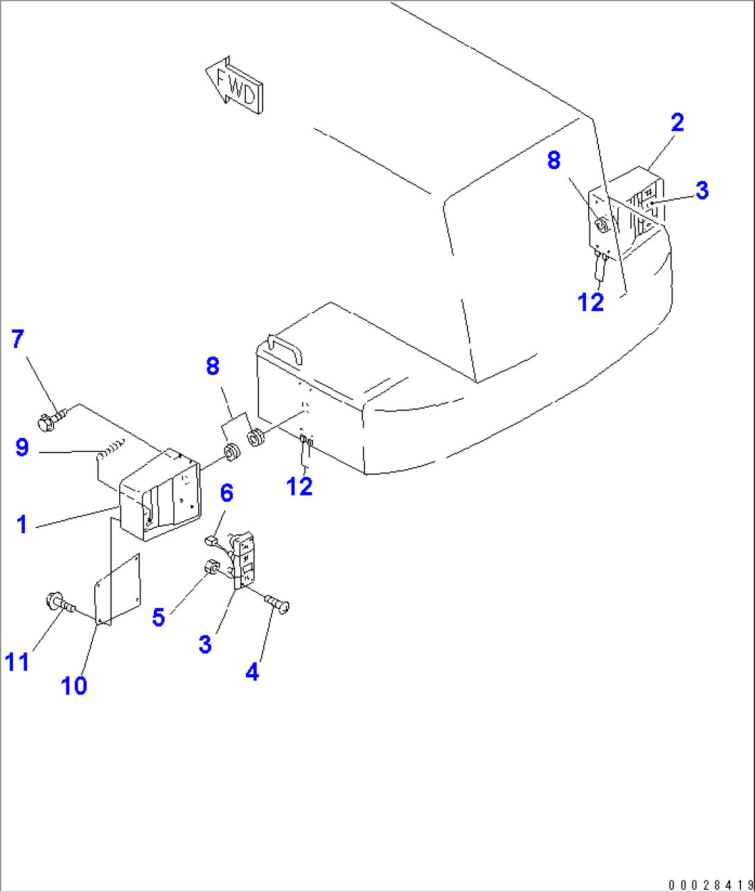 BATTERY BOX (REAR COMBINATION LANP) (FOR VEHICLE INSPECTION PARTS)