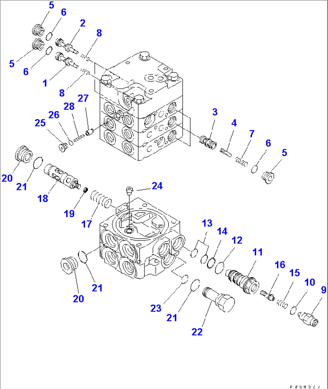 CONTROL VALVE (3-SPOOL) (3/6)
