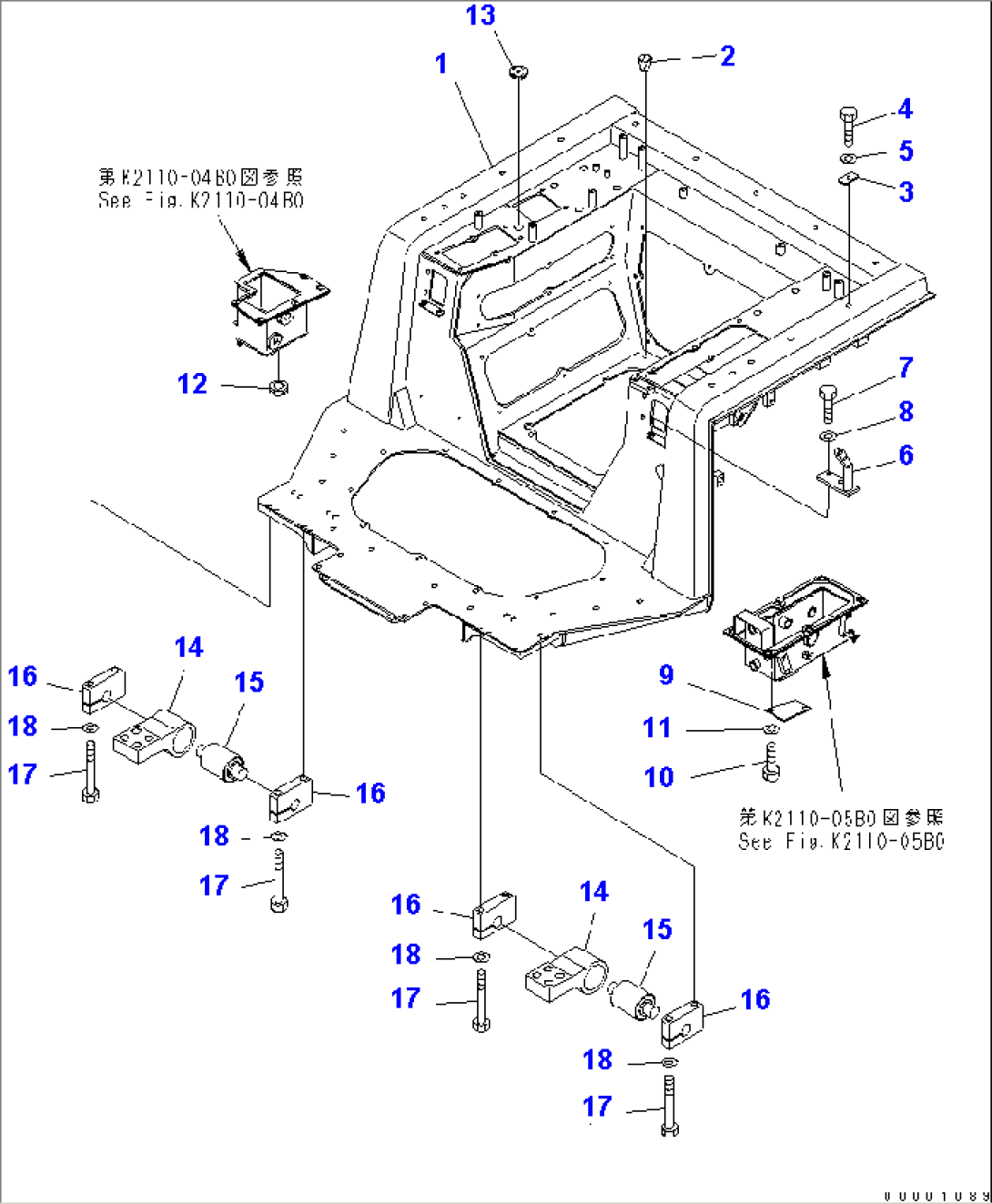 FLOOR FRAME (MOUNT AND PLUG)