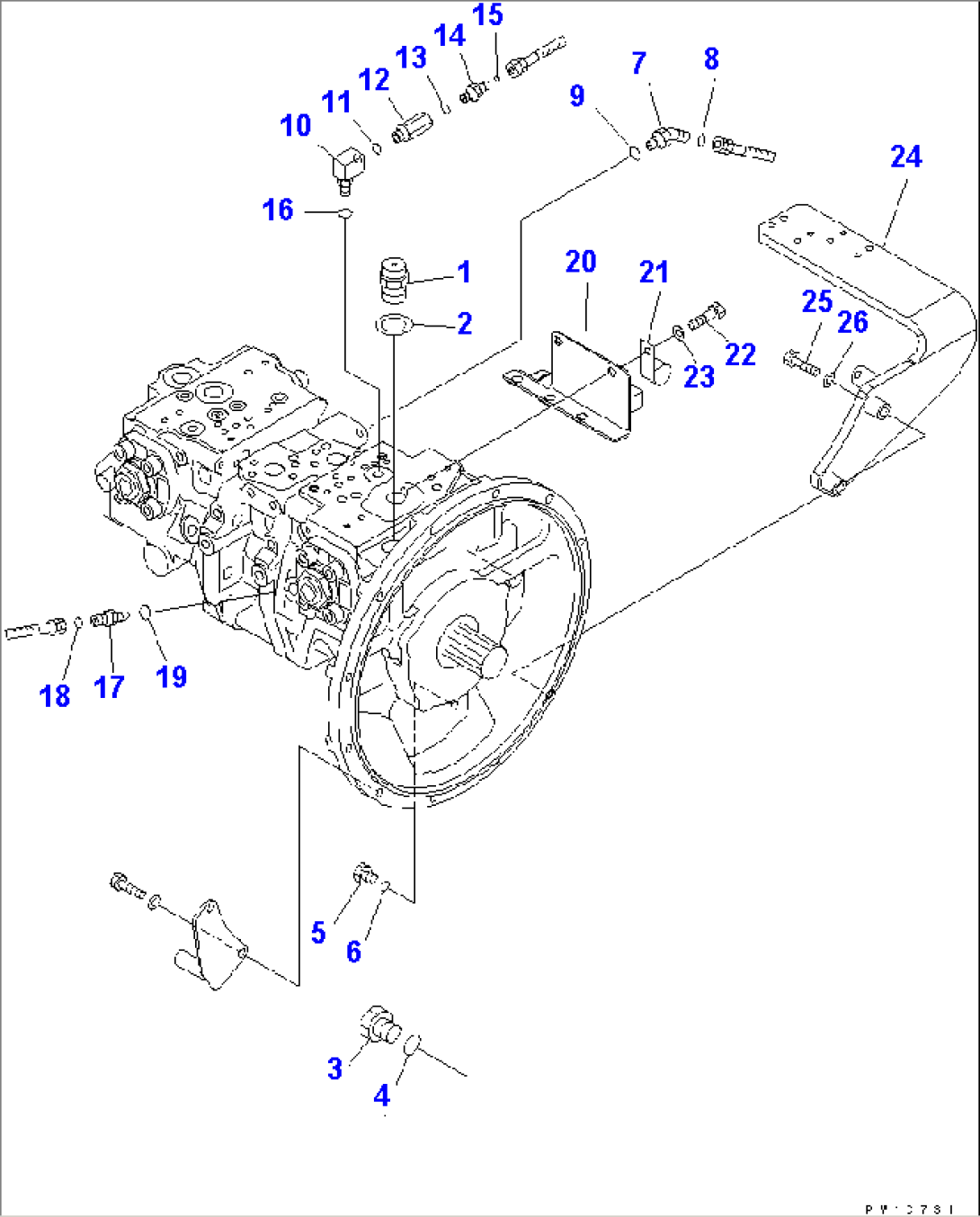 MAIN PUMP (CONNECTING PARTS)