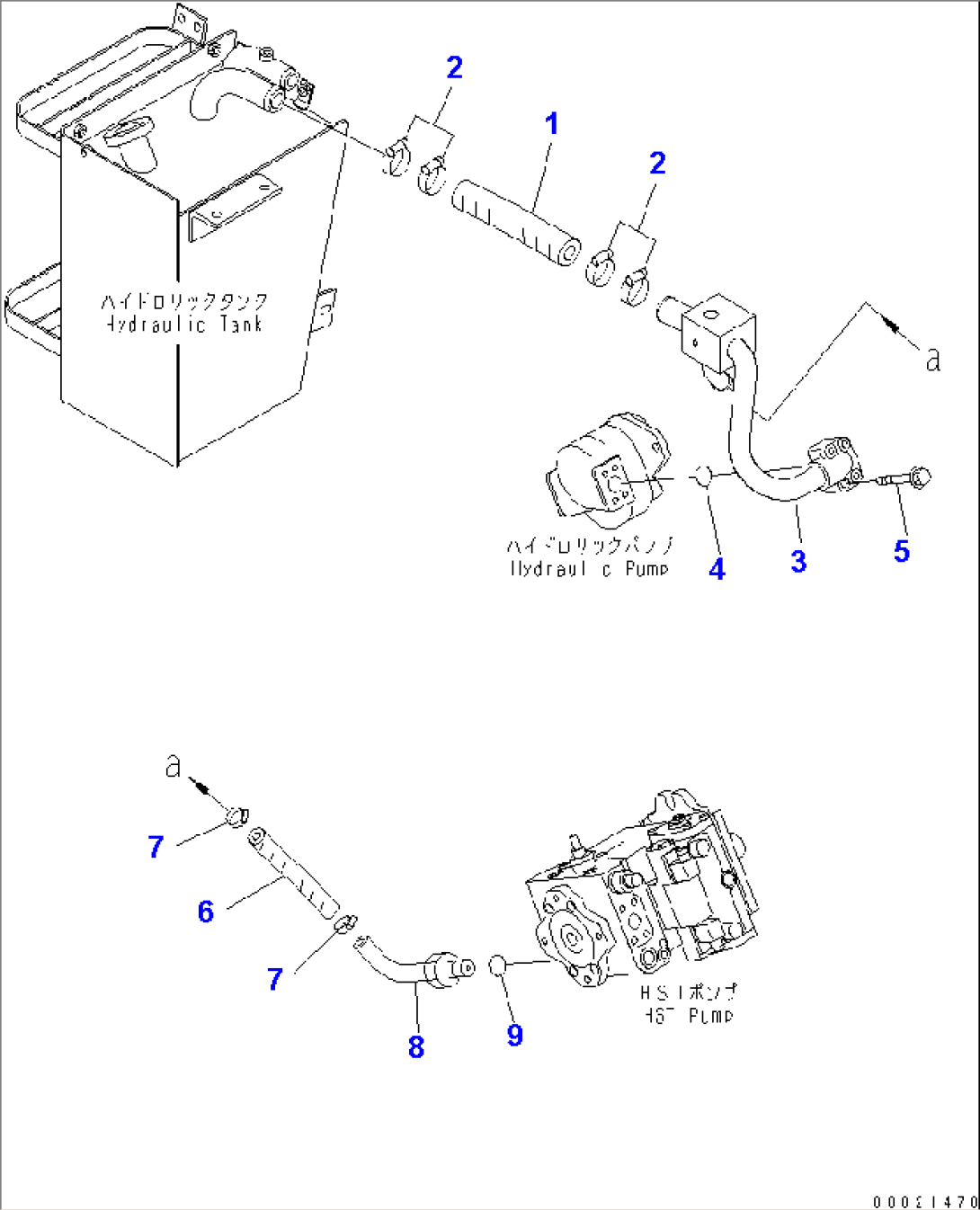 HST MAIN LINE (SUCTION LINE)(#12001-)
