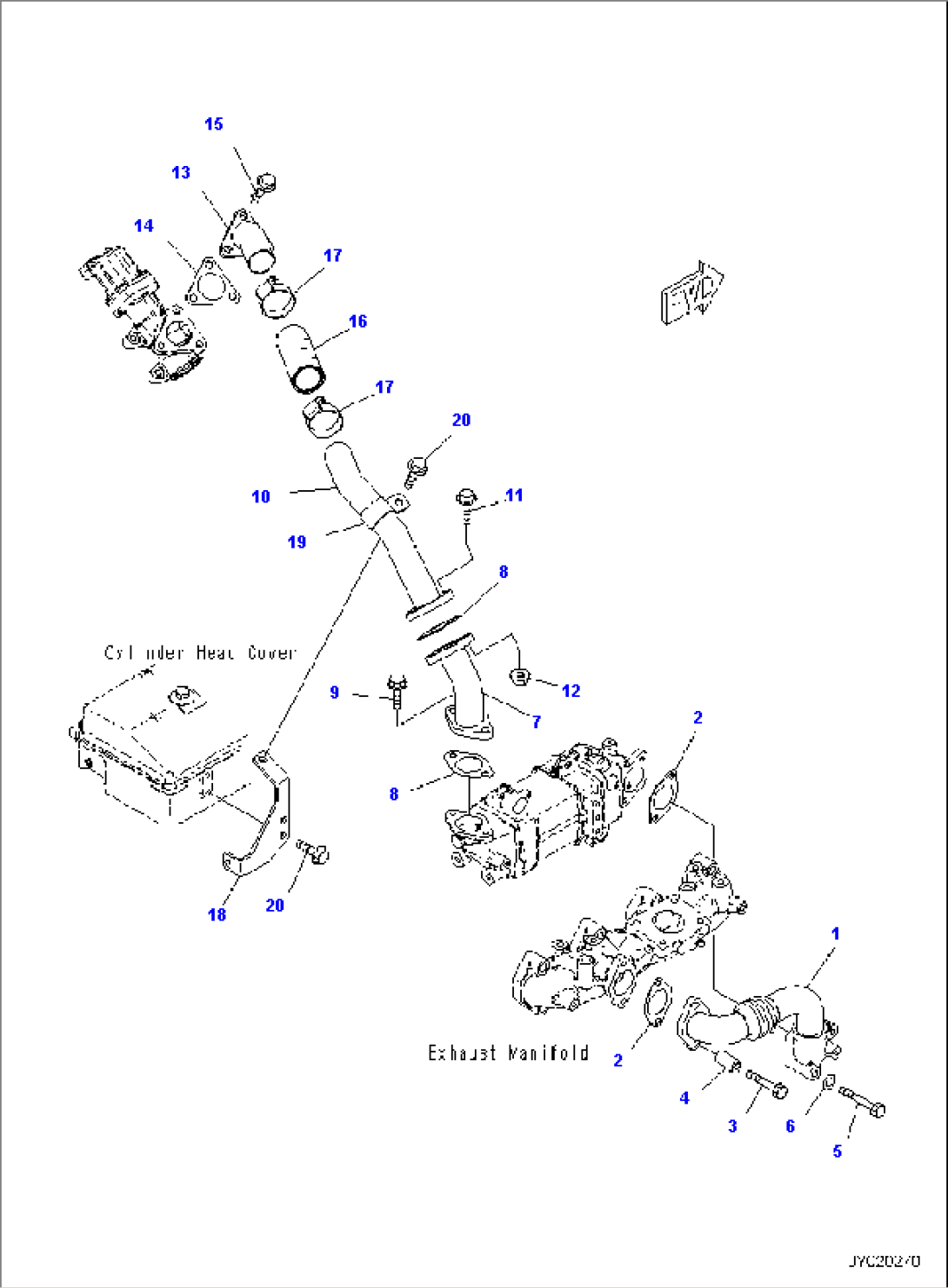 EXHAUST GAS RE-CIRCULATION (EGR) COOLER AIR PIPING